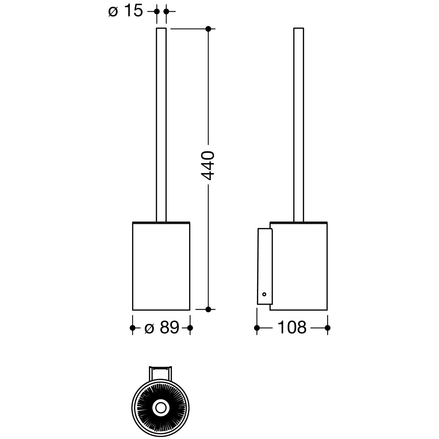 HEWI System 900 WC-Bürstengarnitur Bild 3