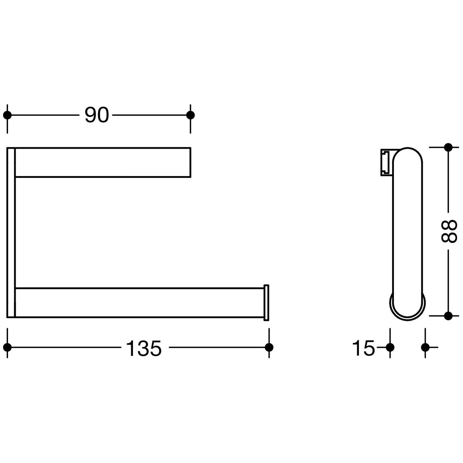 HEWI System 900 WC-Papierhalter Bild 2