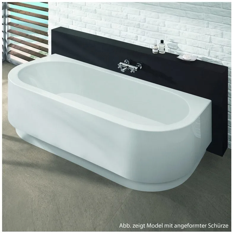 Hoesch Happy D. Halbrund-Badewanne 180 x 80 cm