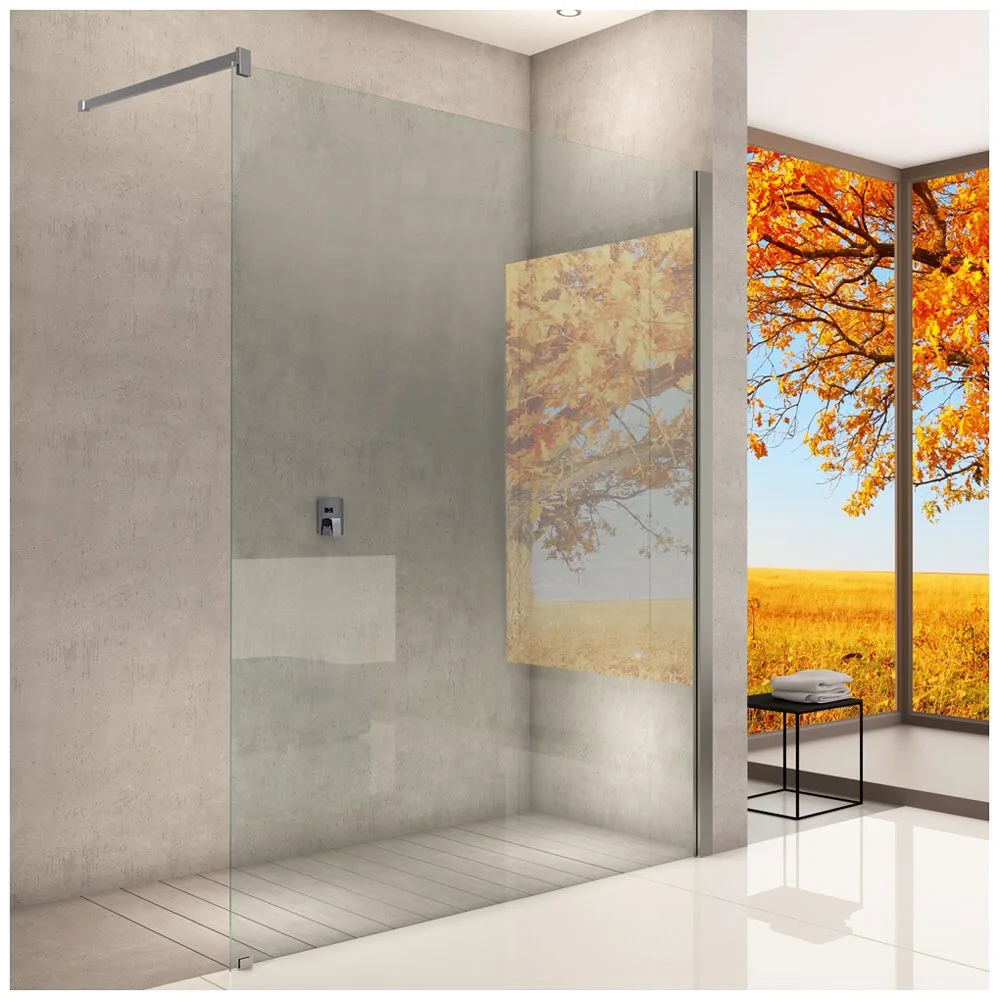 Hoesch ONE&ONE Walk-In Eckversion, Seiteneinstieg 140 cm