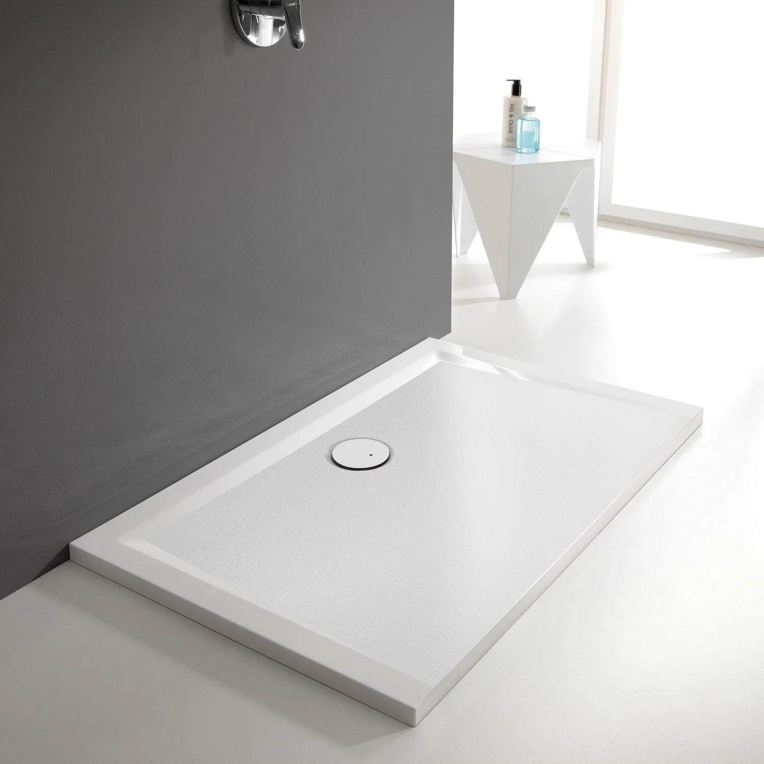 Hoesch Muna Rechteckduschwanne 80 x 75 cm mit Antirutsch