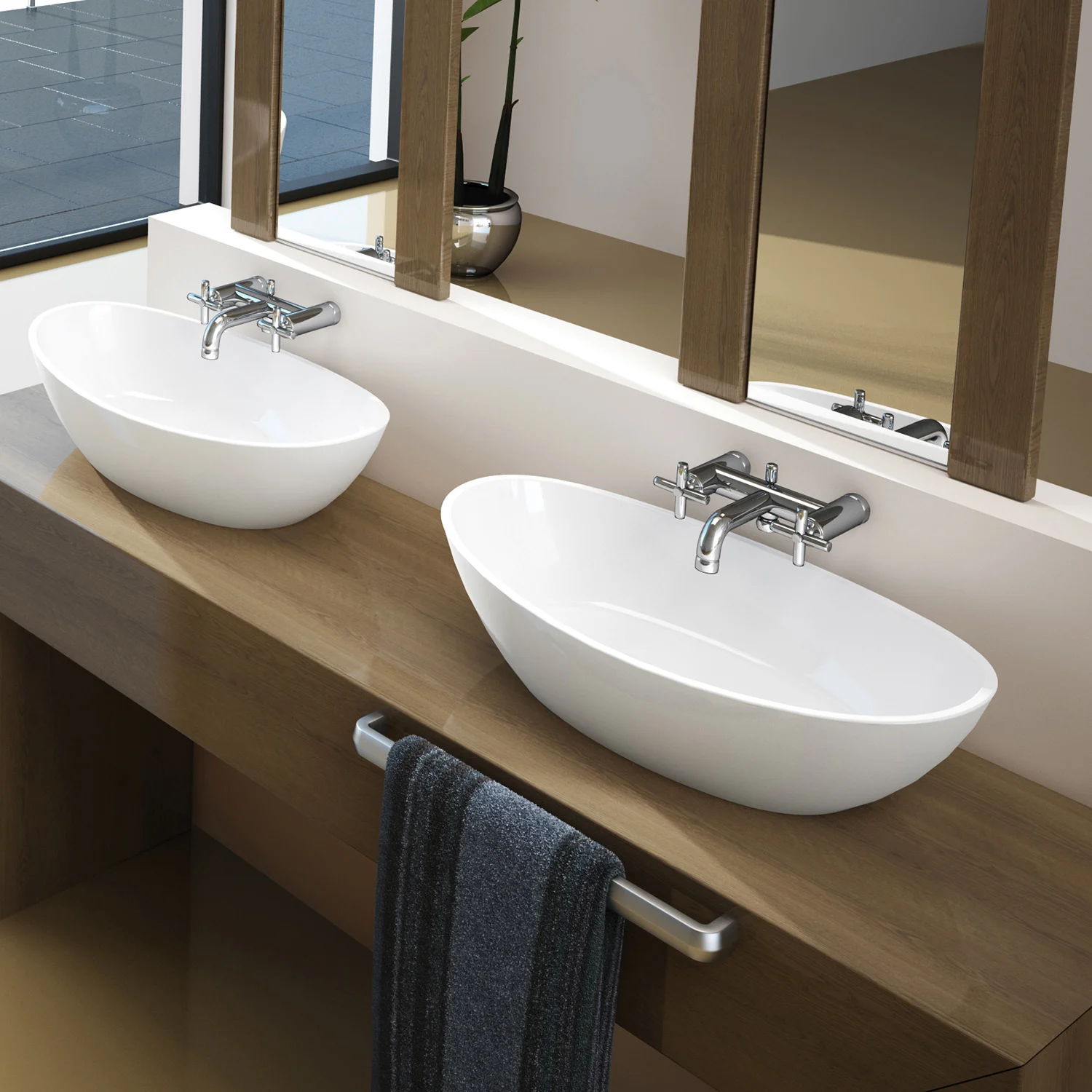 Hoesch Namur Aufsatzwaschtisch 50 x 30 cm Bild 3