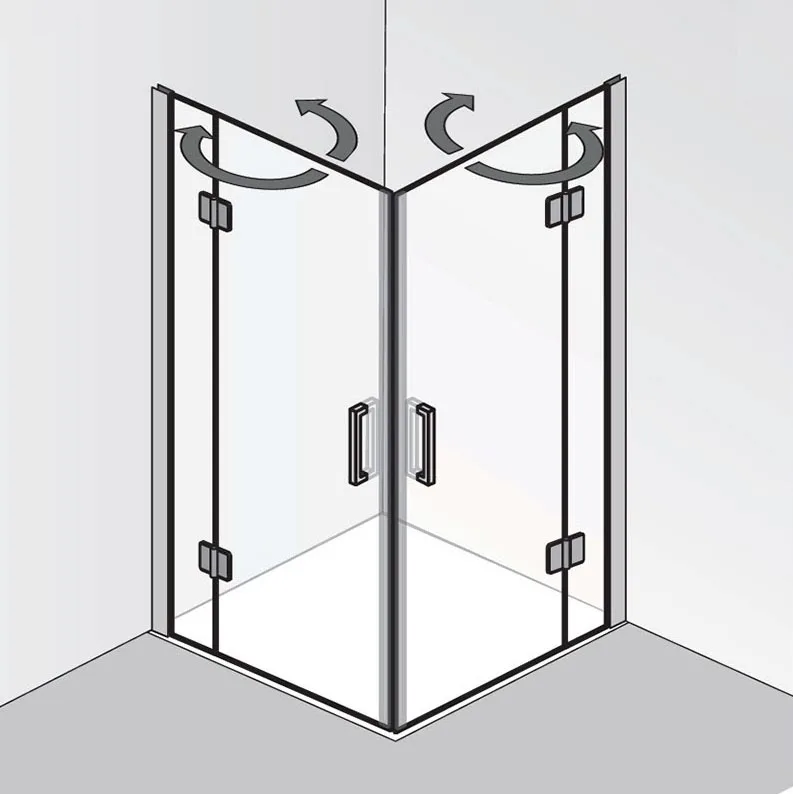 HSK Aperto Eckeinstieg pendelbar 4-teilig 80 x 100 cm Bild 5
