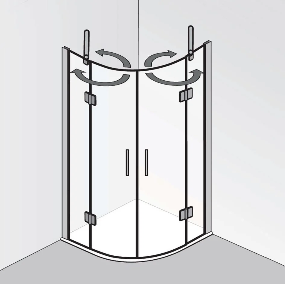 HSK Aperto Runddusche pendelbar 4-teilig 90 cm Bild 5