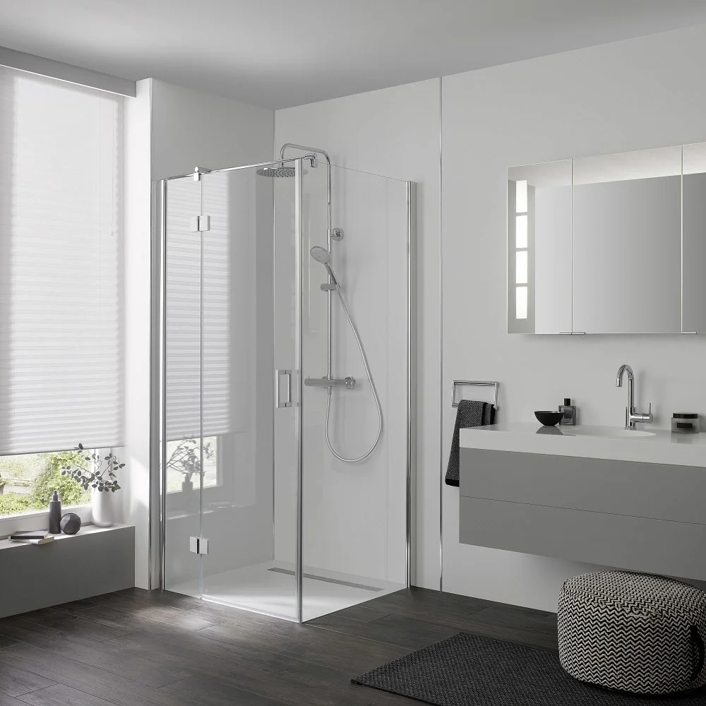 HSK Aperto Seitenwand für Drehtür pendelbar, Sonderbreite bis 130 cm Bild 2