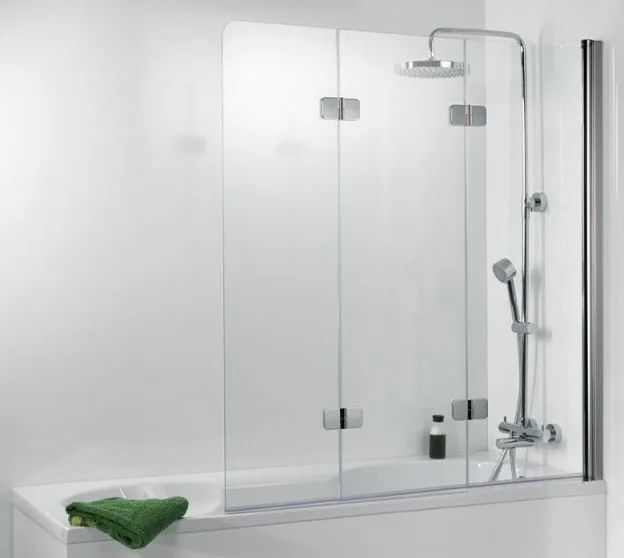 HSK Premium Softcube Badewannenaufsatz 3-teilig, Sondermaß, Anschlag rechts
