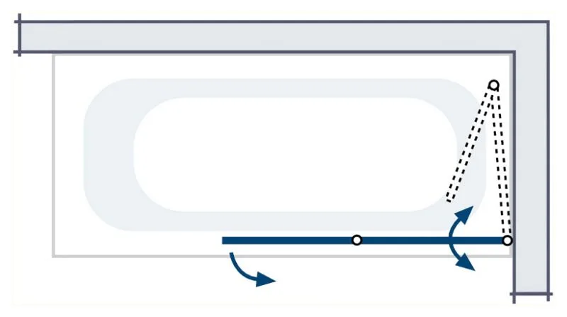 HSK Premium Softcube Badewannenaufsatz 2-teilig, Anschlag rechts Bild 6