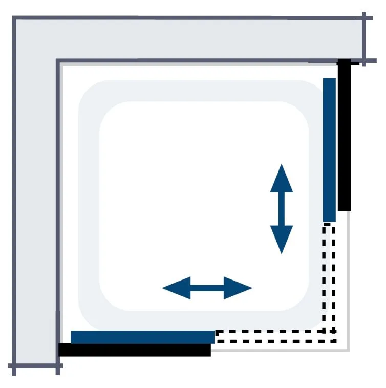HSK Favorit Eckeinstieg Gleittür 4-teilig, 75 x 90 cm Bild 6