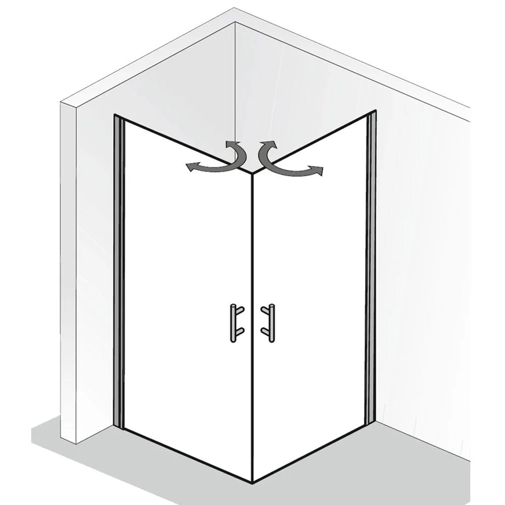 HSK Favorit Nova Eckeinstieg 2-teilig 75 x 90 x 195 cm Bild 5