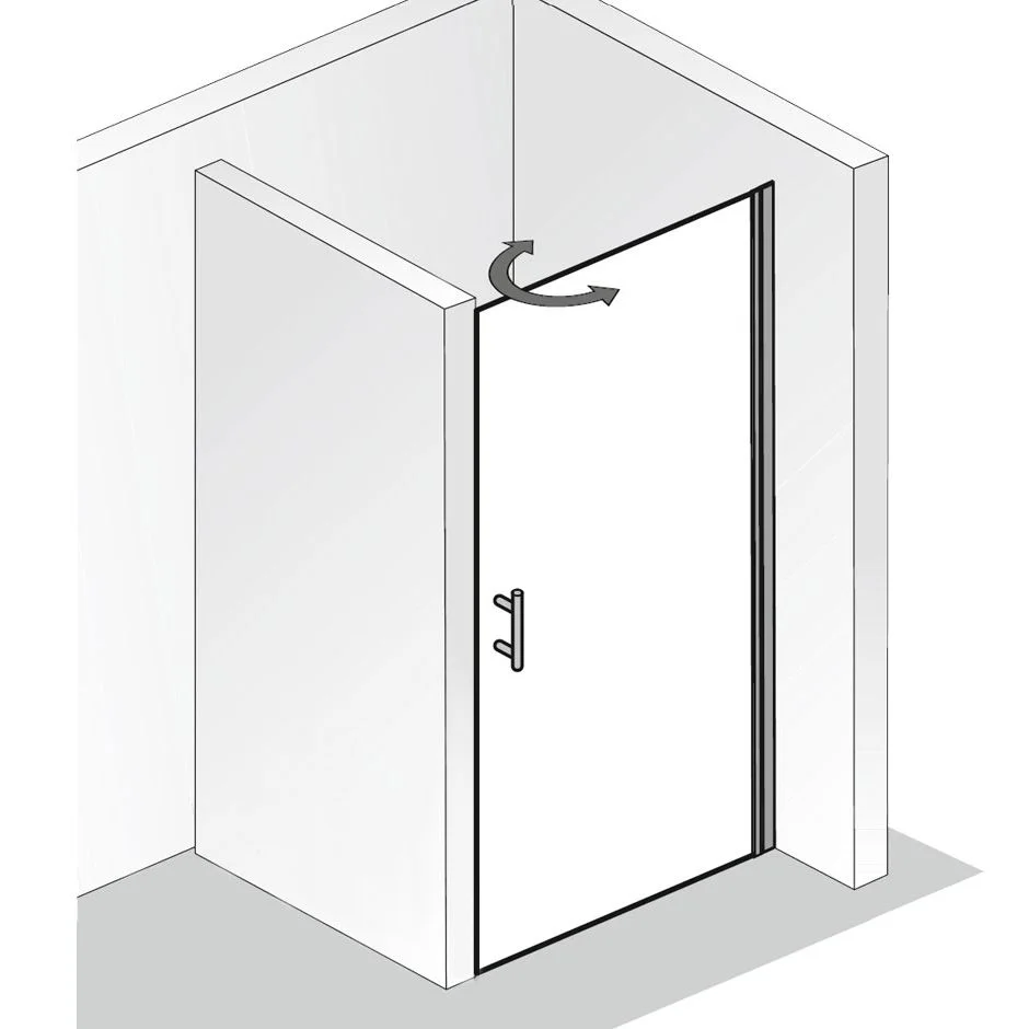 HSK Favorit Nova Drehtür für Nische Anschlag rechts 80 cm Bild 5