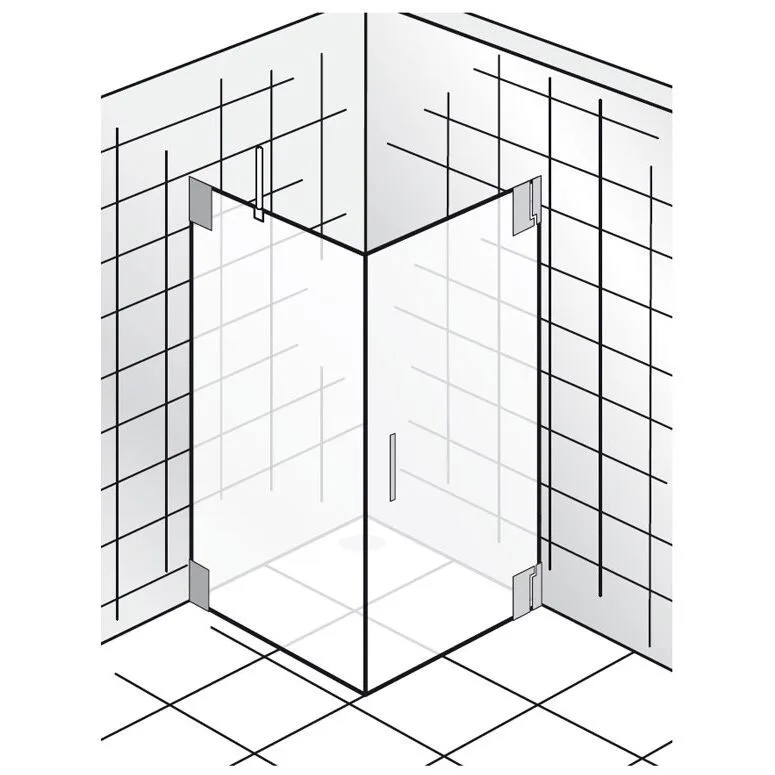 HSK K2 Drehtür + Seitenwand mit Stangengriff Türanschlag rechts Bild 4