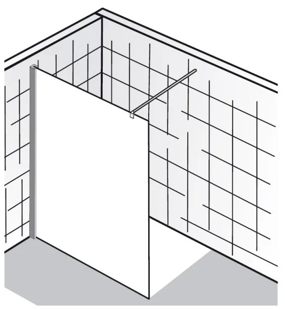 HSK Walk-In Atelier Frontelement 120 cm Bild 2