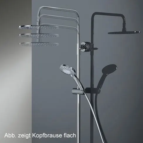 Zbliżenie systemu prysznicowego z okrągłą głowicą, HSK