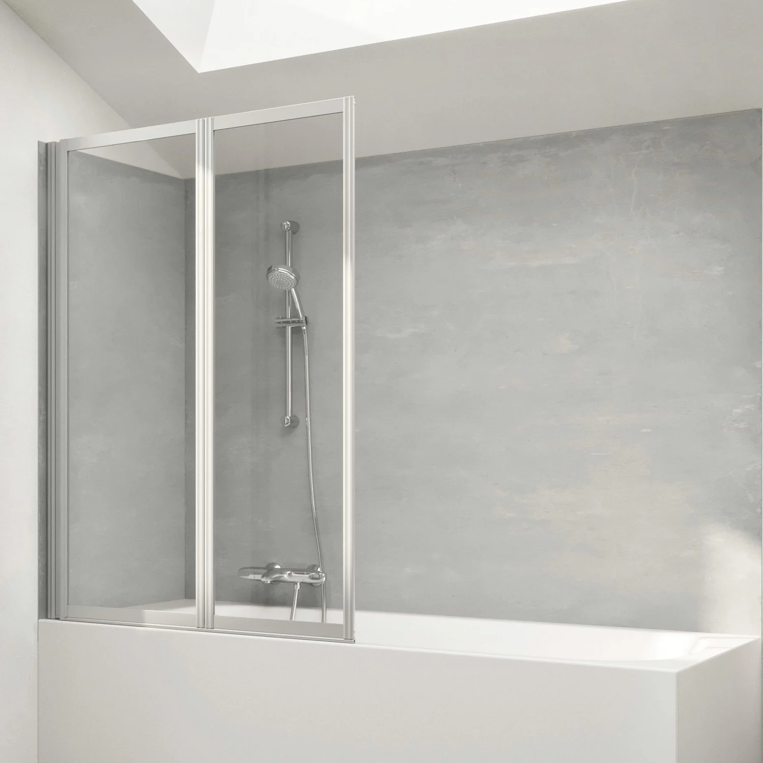 HÜPPE Combinett 2 Badewannenabtrennung 2-teilig 100 cm