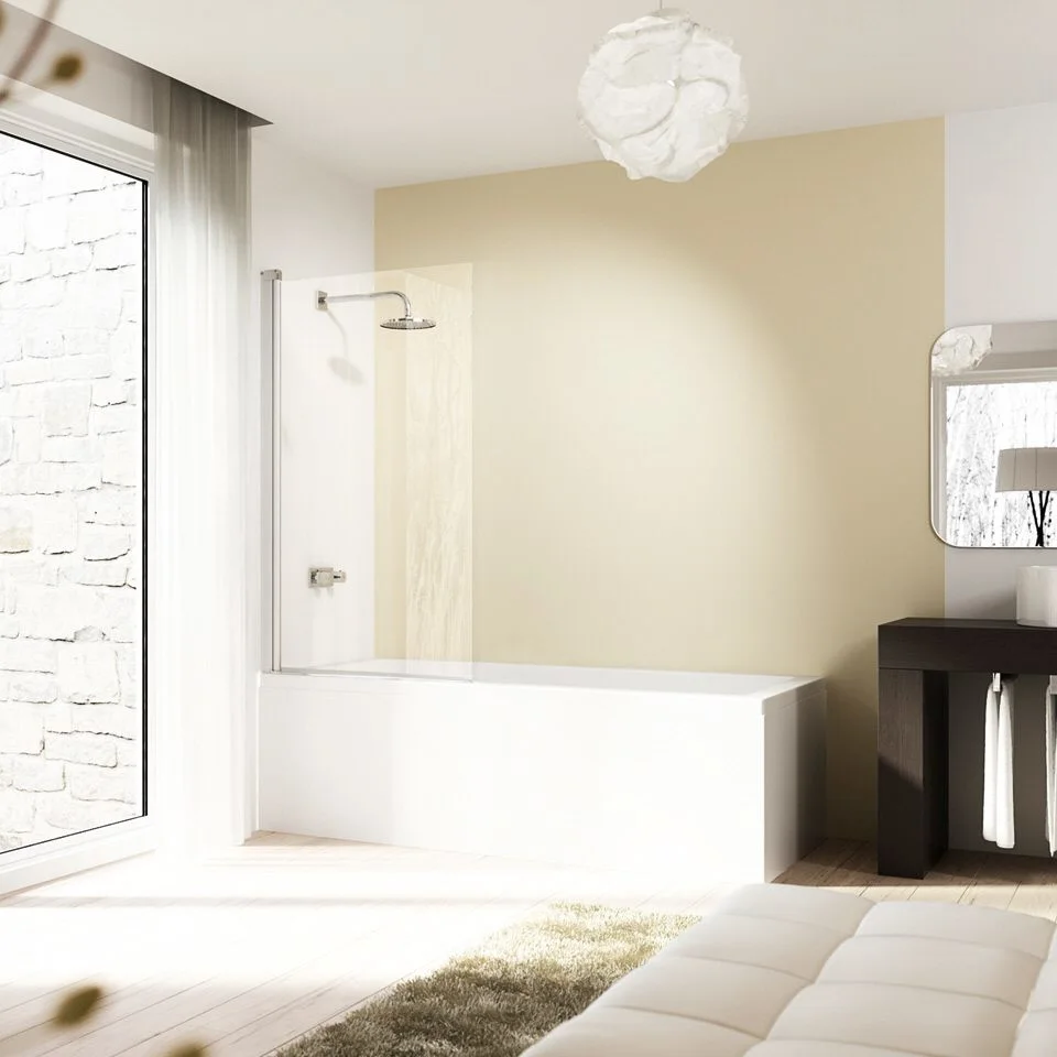 HÜPPE Design elegance Badewannenabtrennung 1-teilig, 75 cm