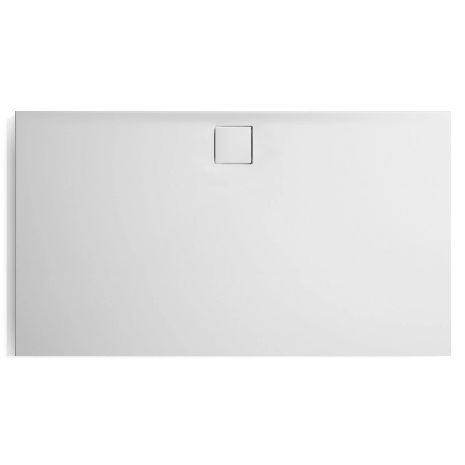 HÜPPE EasyFlat 4-Eck Duschwanne 160 x 90 cm, Ablauf an langer Seite