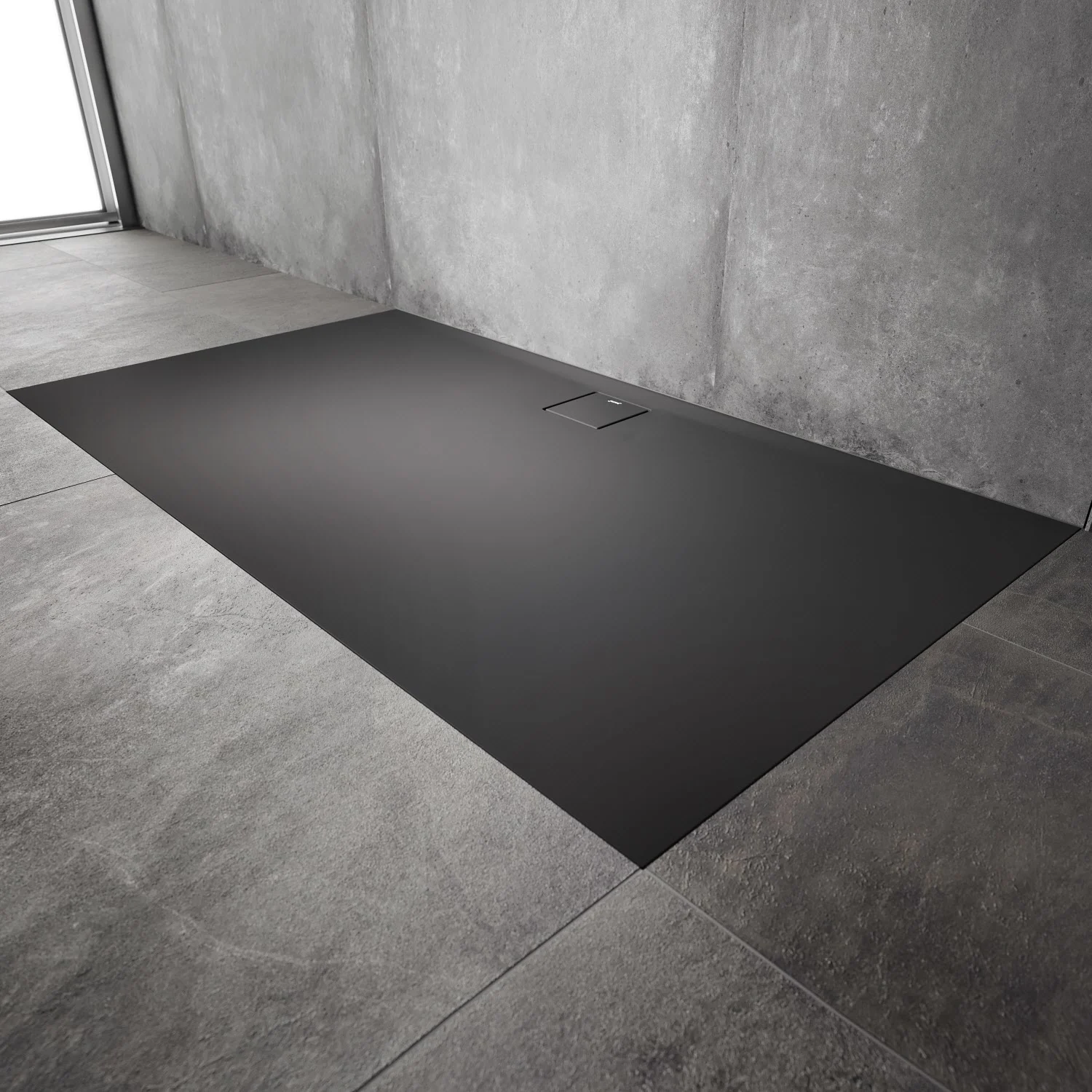 HÜPPE EasyFlat 4-Eck Duschwanne 160 x 90 cm, Ablauf an langer Seite Bild 6