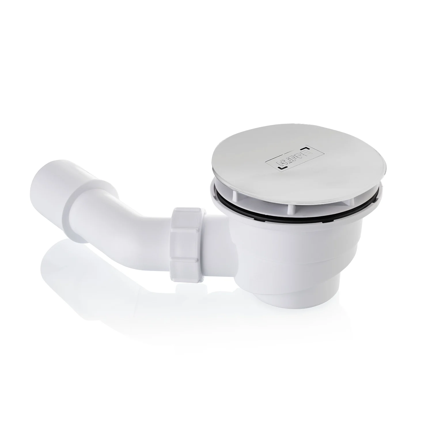 HÜPPE EasyStep Ablaufgarnitur und Ablaufkappe rund, Aufbauhöhe 9 cm