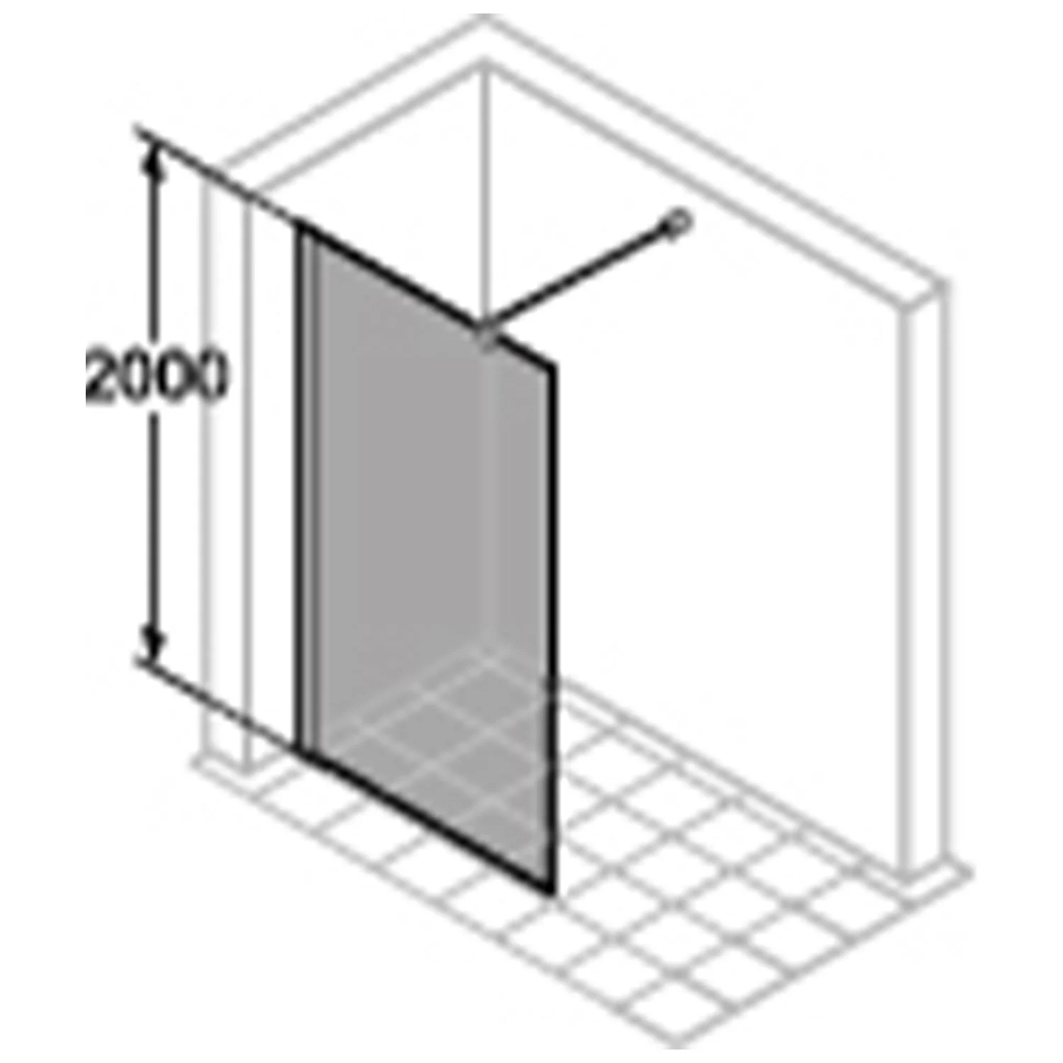 HÜPPE Pulsano 4-Eck Schwingtür für Seitenwand/Eckeinstieg 100 x 200 cm, Glas mit Anti-Plaque Bild 8