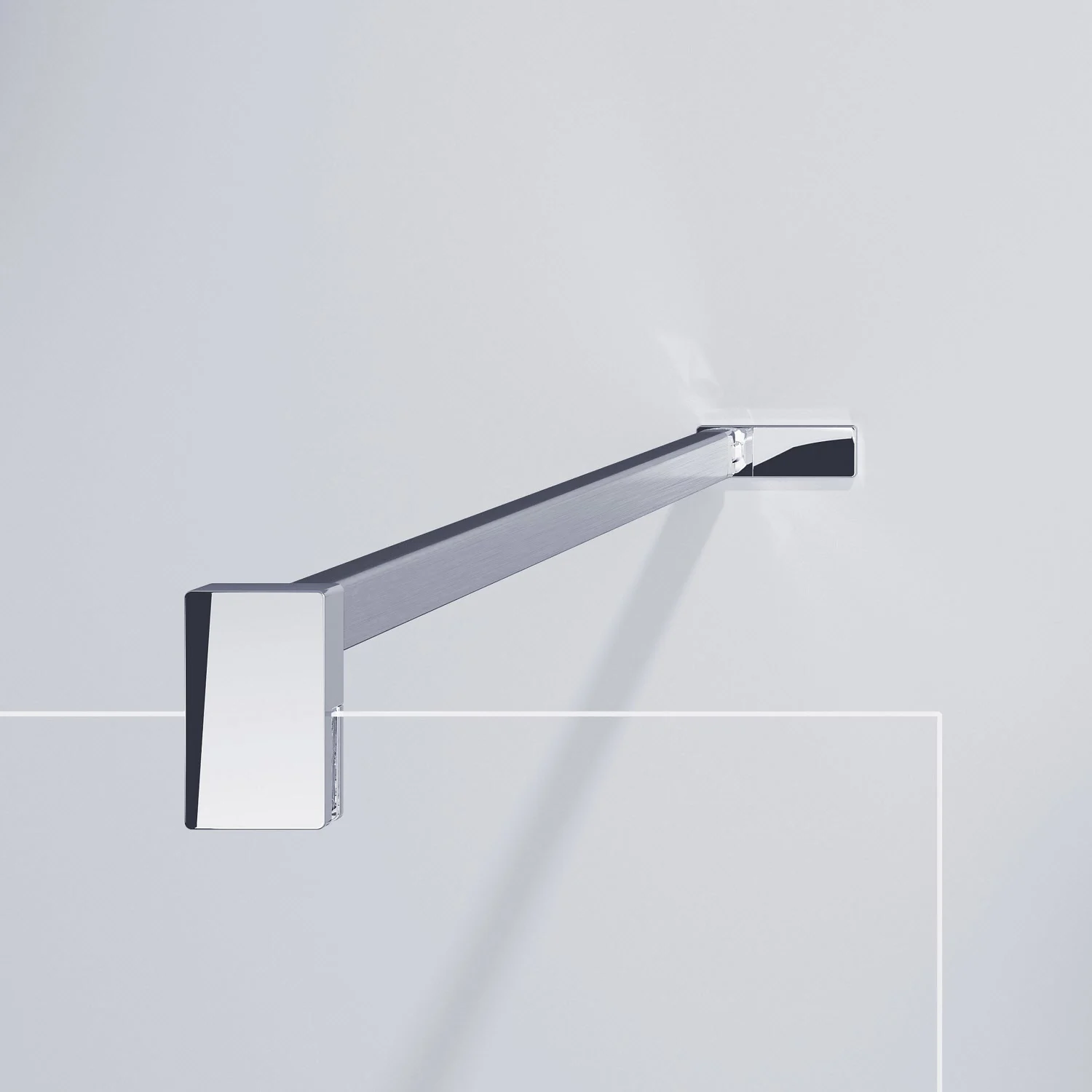 HÜPPE Zomaro 4-Eck Seitenwand alleinstehend 140 x 200 cm, Glas mit Anti-Plaque Bild 2