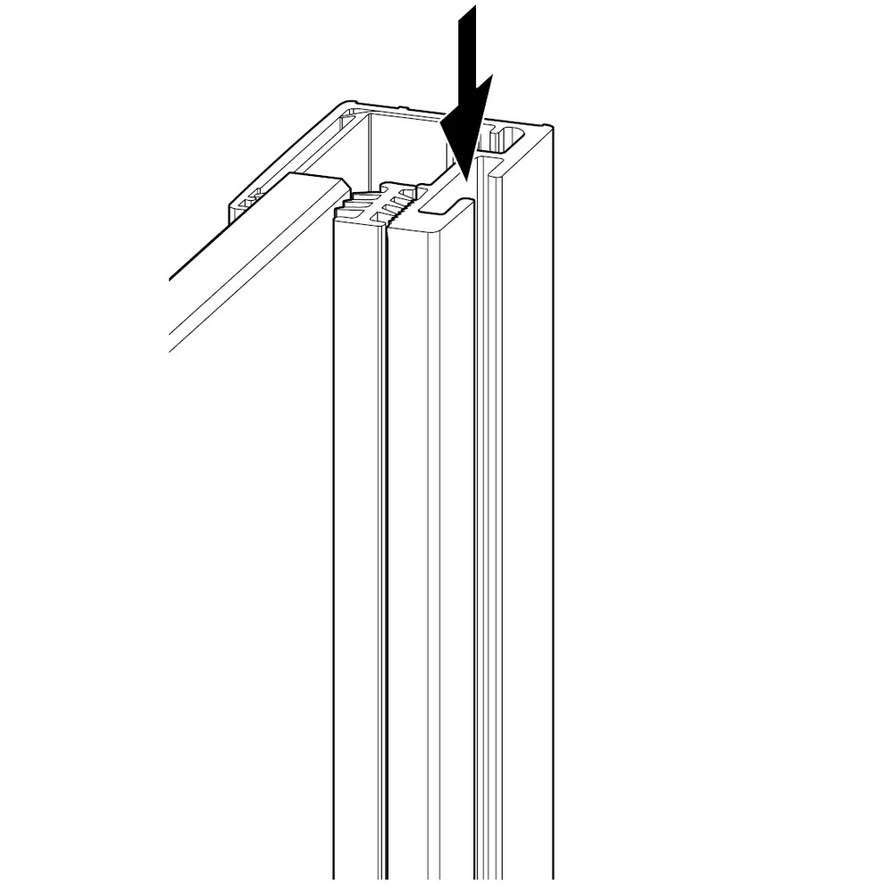 HÜPPE Select+ Kit für 6 mm Glas, Höhe 200 cm