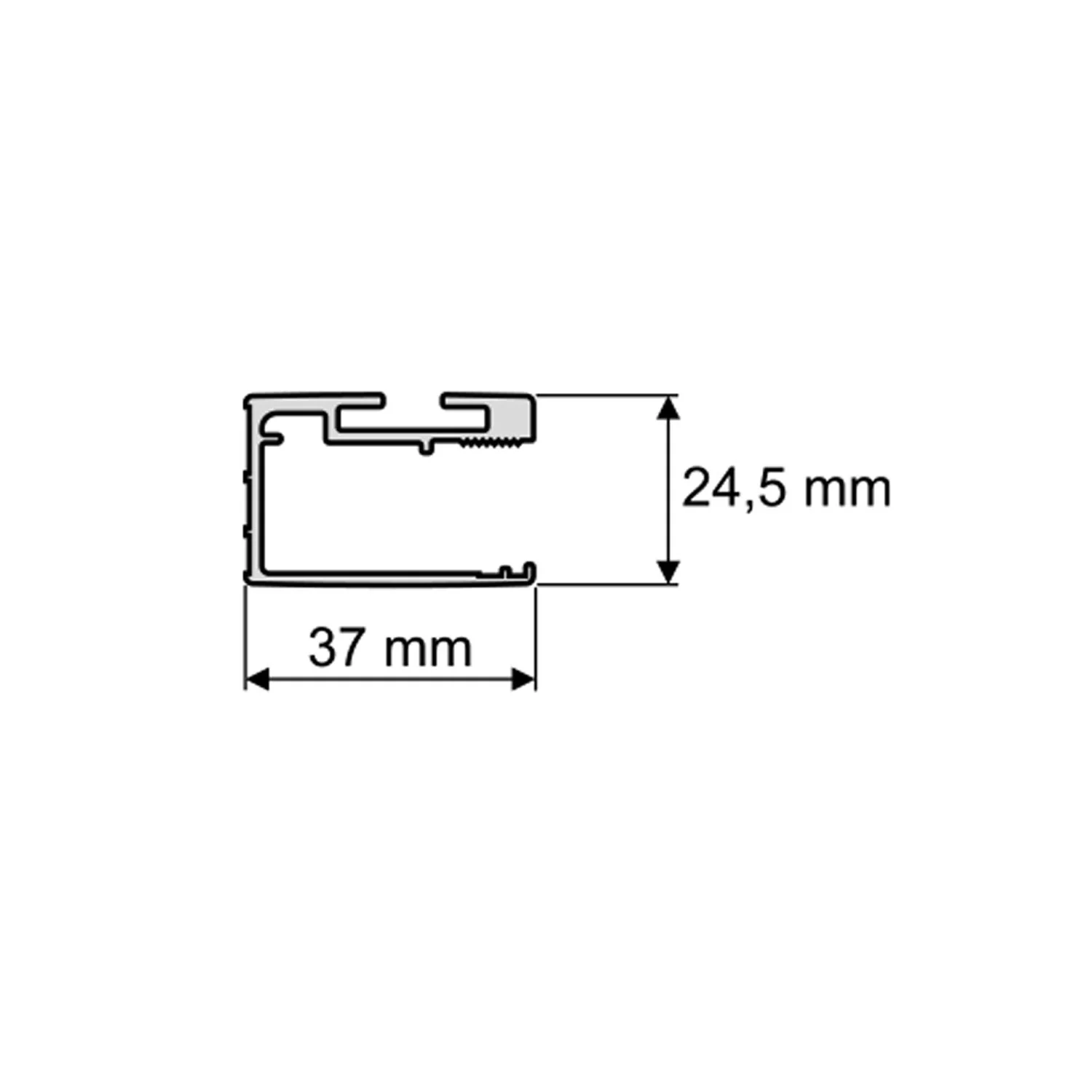 HÜPPE Select+ Kit für 8 mm Glas, Höhe 200 cm Bild 2