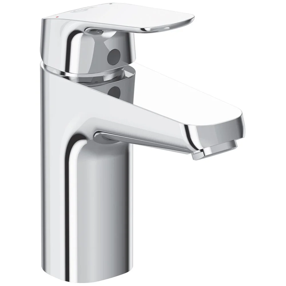 Chromowana bateria umywalkowa widok z przodu, Ideal Standard