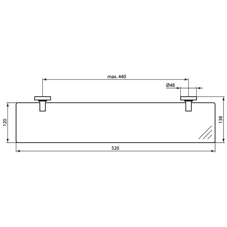 Ideal Standard IOM Glasablage Bild 2