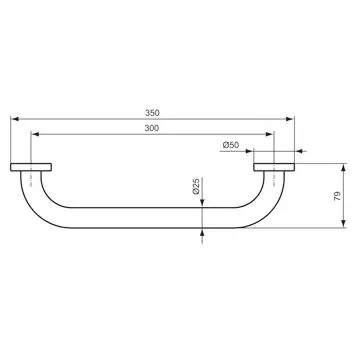 Ideal Standard IOM – uchwyt do wanny 35 cm Zdjęcie 2