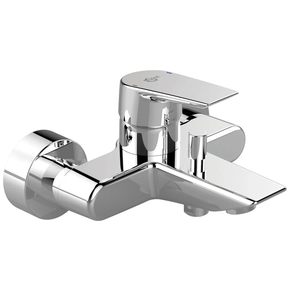 Chromowana bateria wannowa widok z boku, Ideal Standard