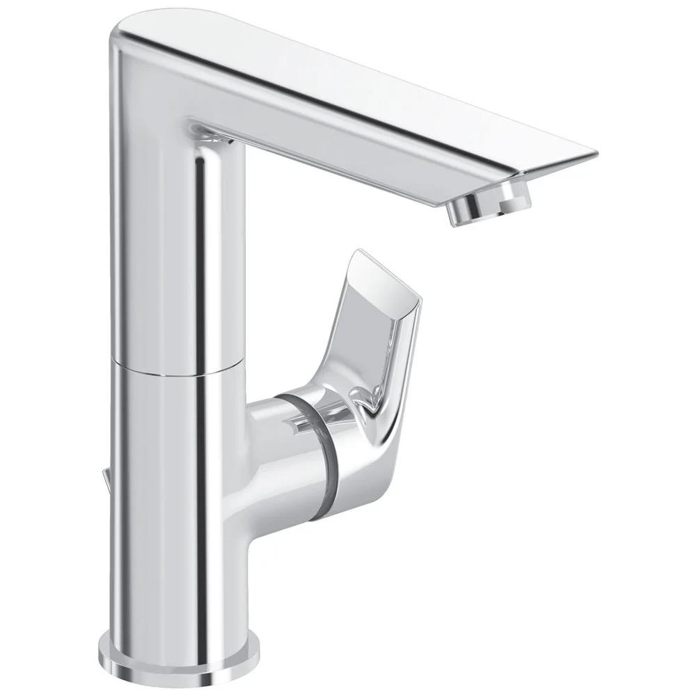 Chromowana bateria umywalkowa widok z boku, Ideal Standard