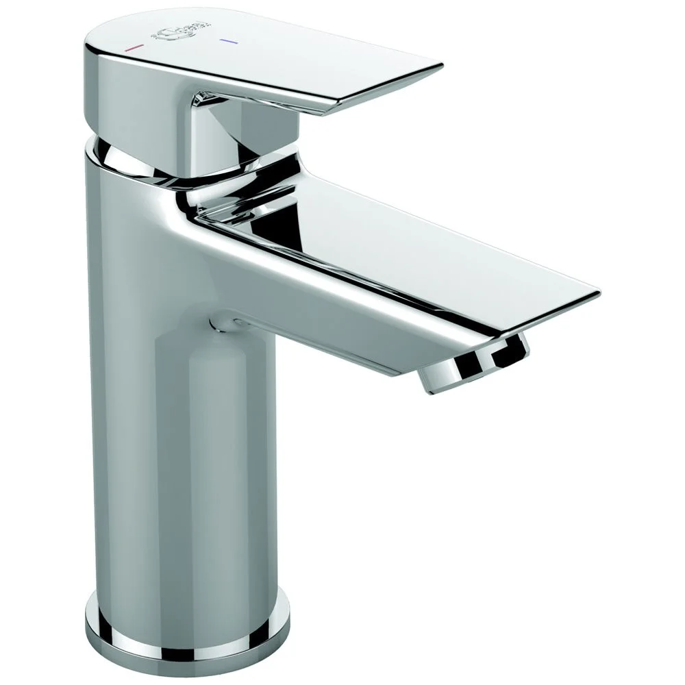 Chromowana bateria umywalkowa widok z przodu, Ideal Standard
