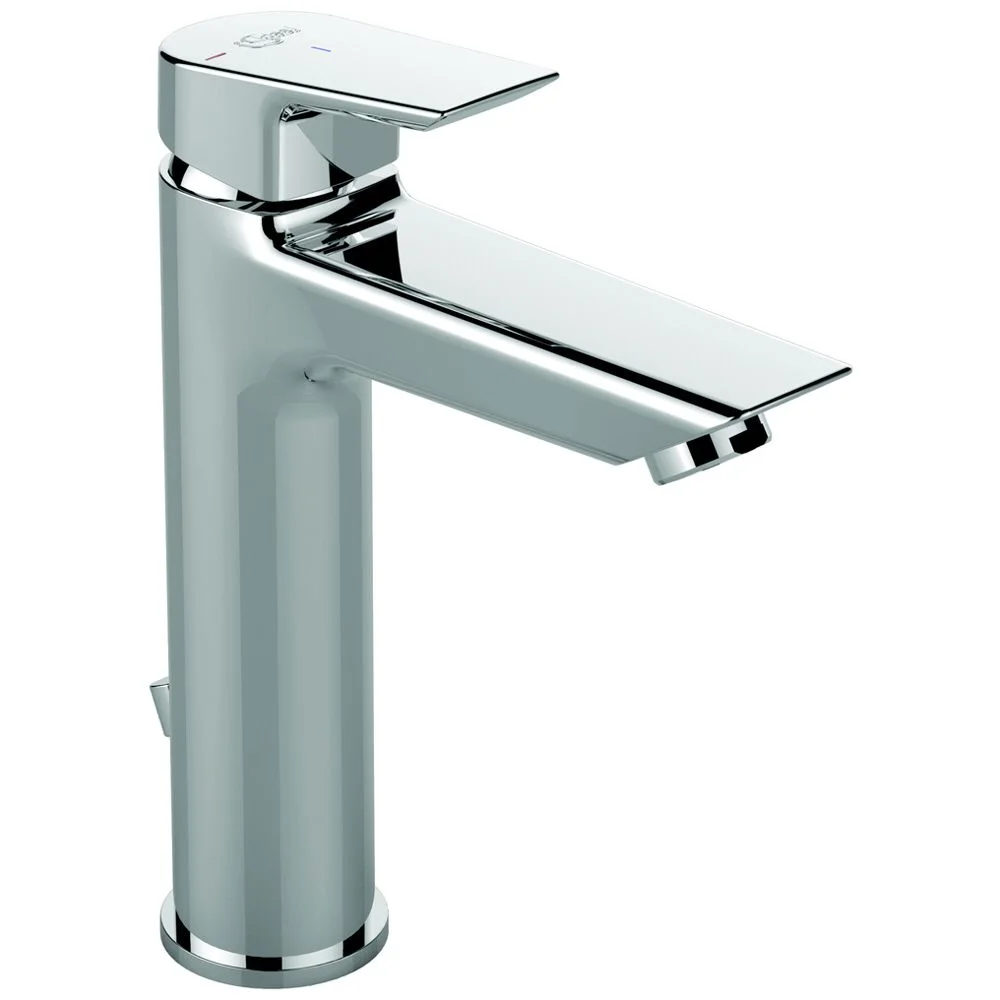 Chromowana bateria umywalkowa widok z boku, Ideal Standard