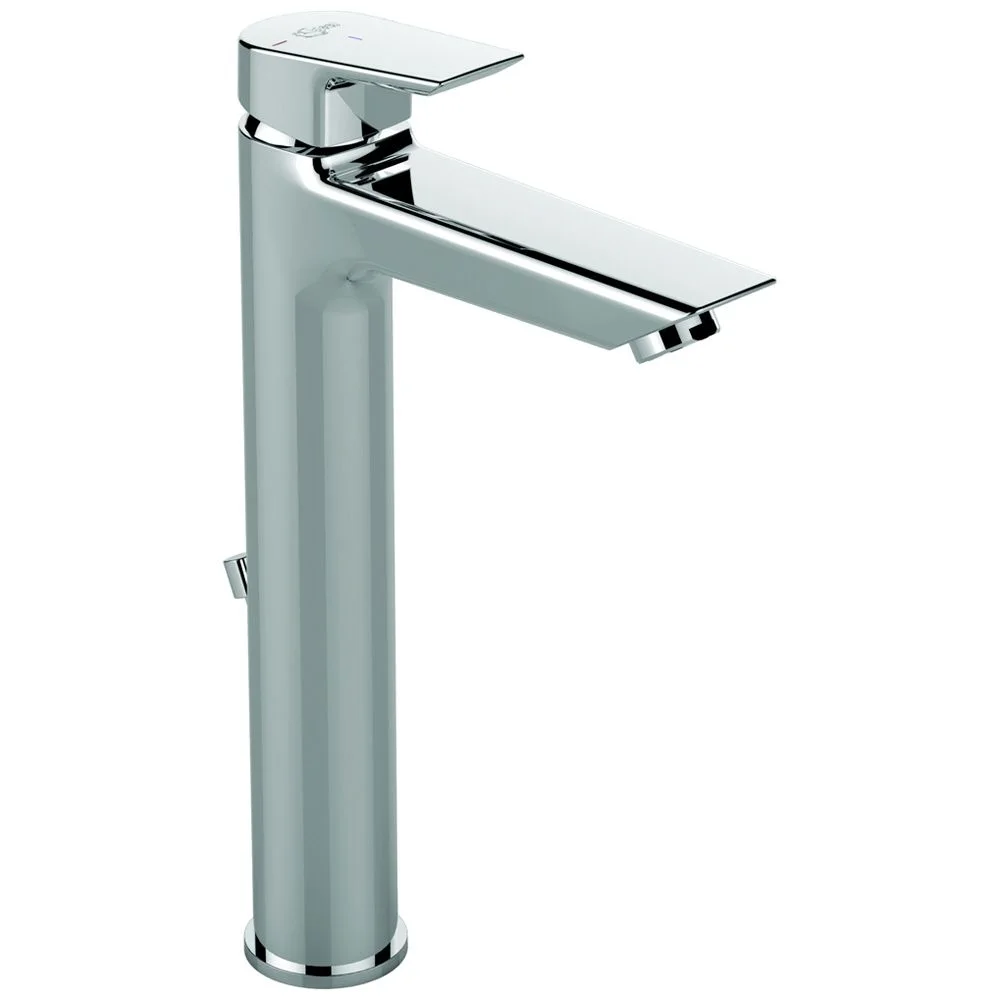 Wysoka chromowana bateria umywalkowa widok z boku, Ideal Standard