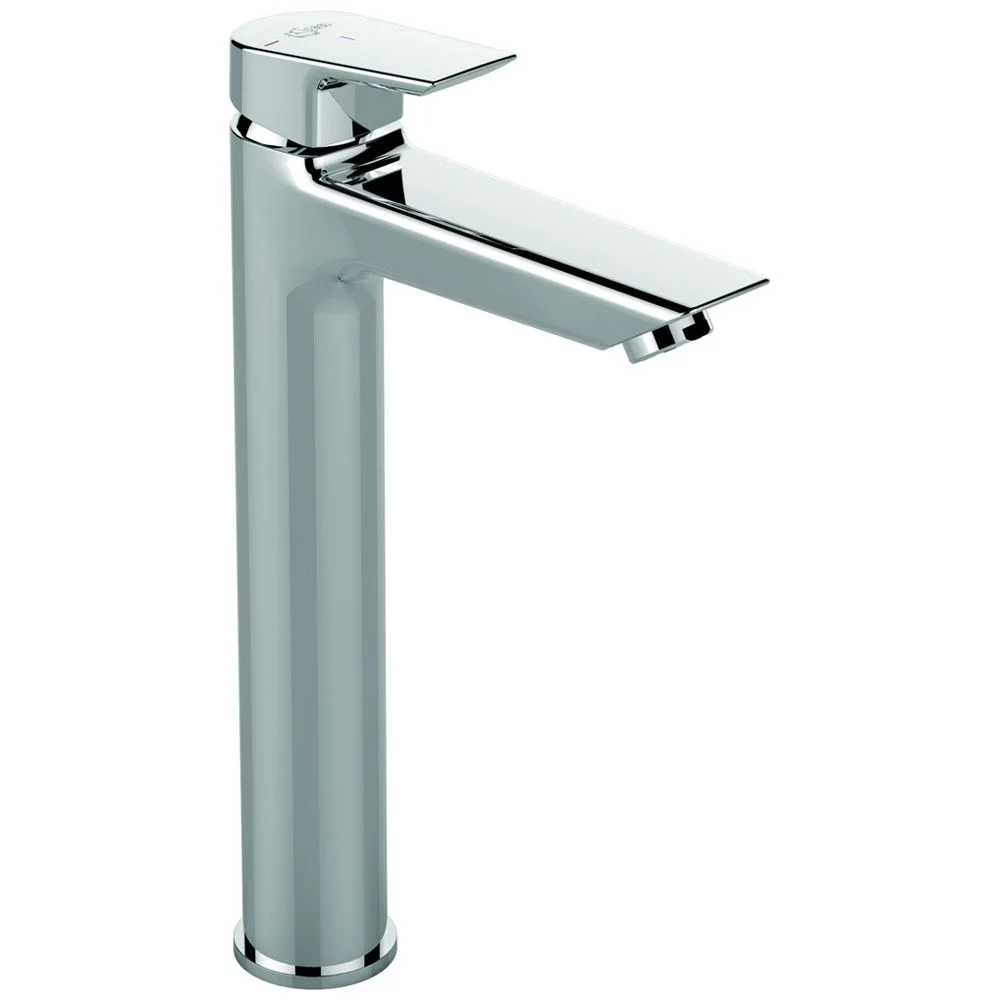 Wysoka chromowana bateria umywalkowa widok z boku, Ideal Standard