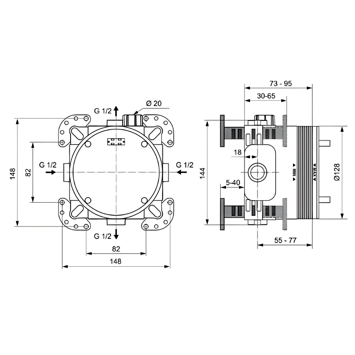 Ideal Standard EASY-Box Unterputz-Bausatz 1 Bild 5