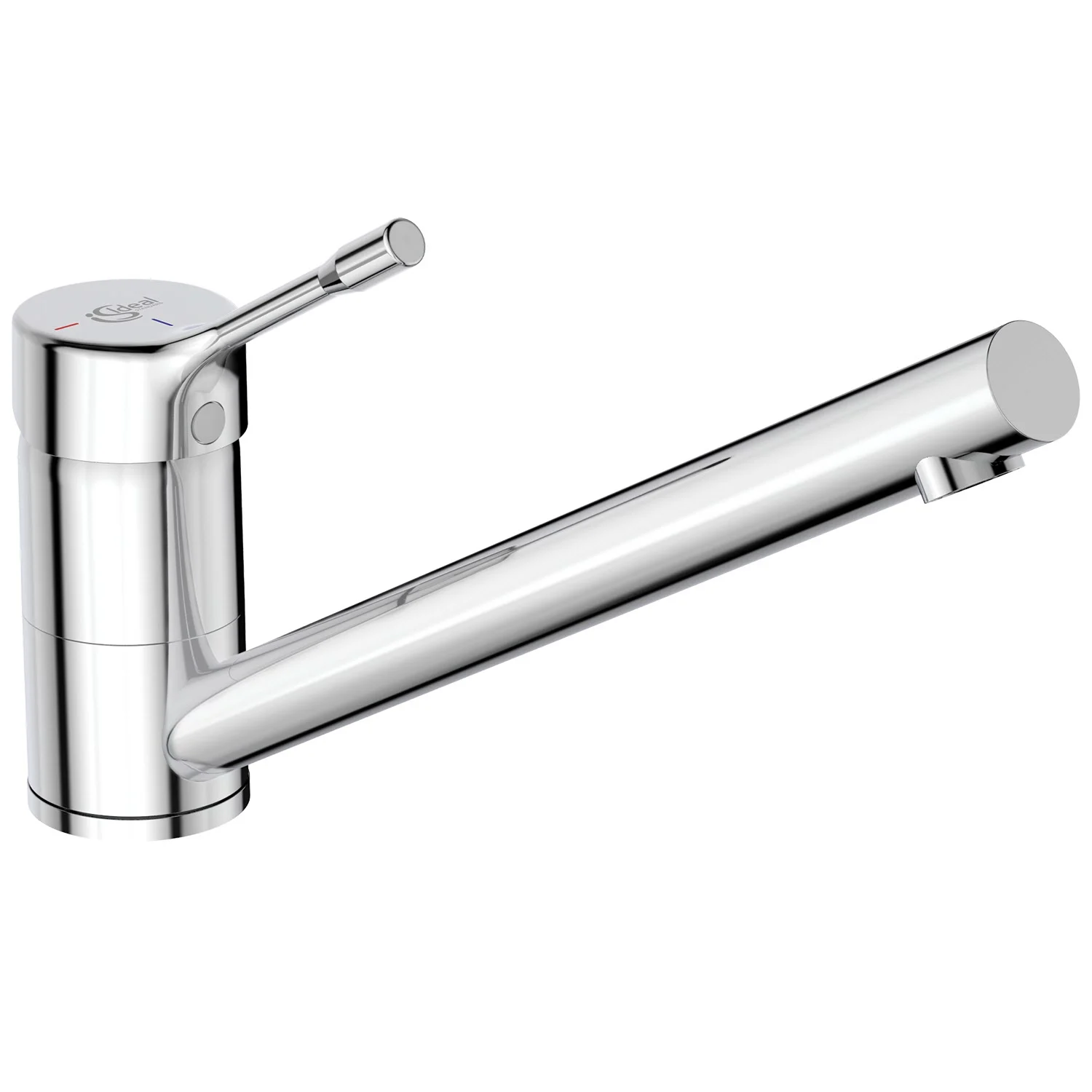 Chromowana bateria kuchenna w widoku z boku, Ideal Standard