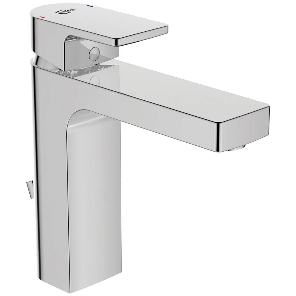 Chromowana bateria umywalkowa widok z boku, Ideal Standard