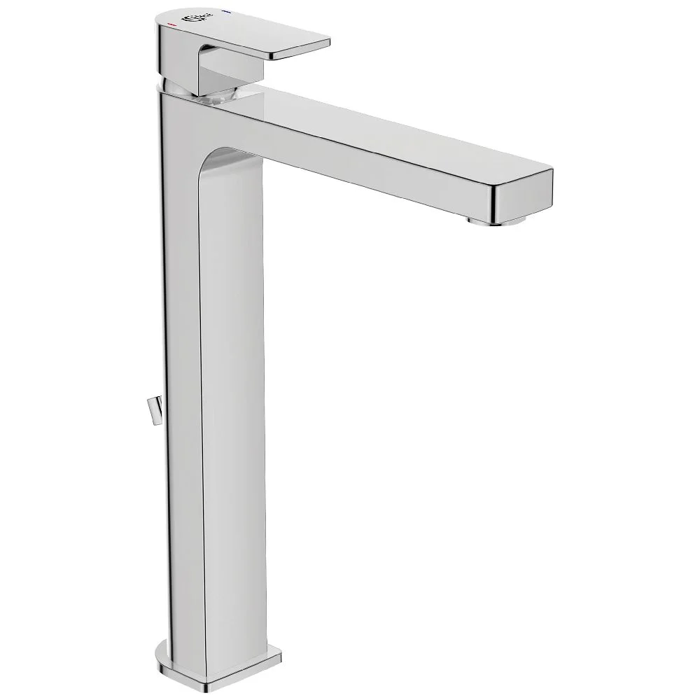 Wysoka chromowana bateria umywalkowa widok z boku, Ideal Standard