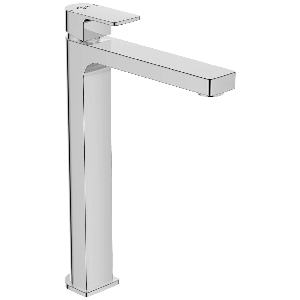 Wysoka chromowana bateria umywalkowa widok z boku, Ideal Standard
