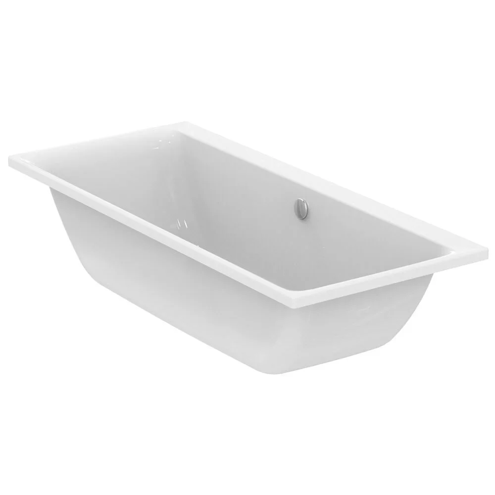 Biała wanna z widokiem z boku, Ideal Standard