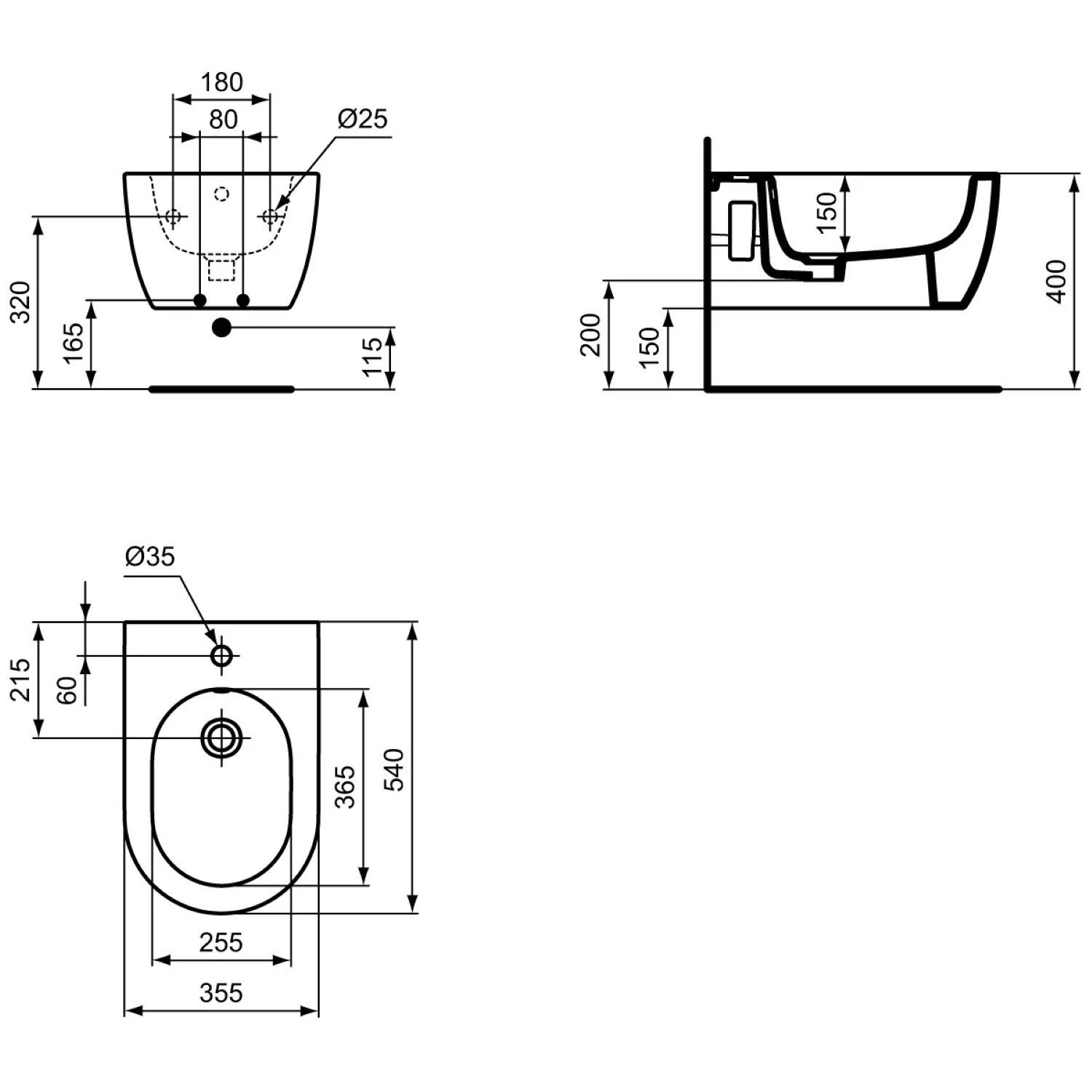 Ideal Standard Blend Wandbidet Round Bild 5