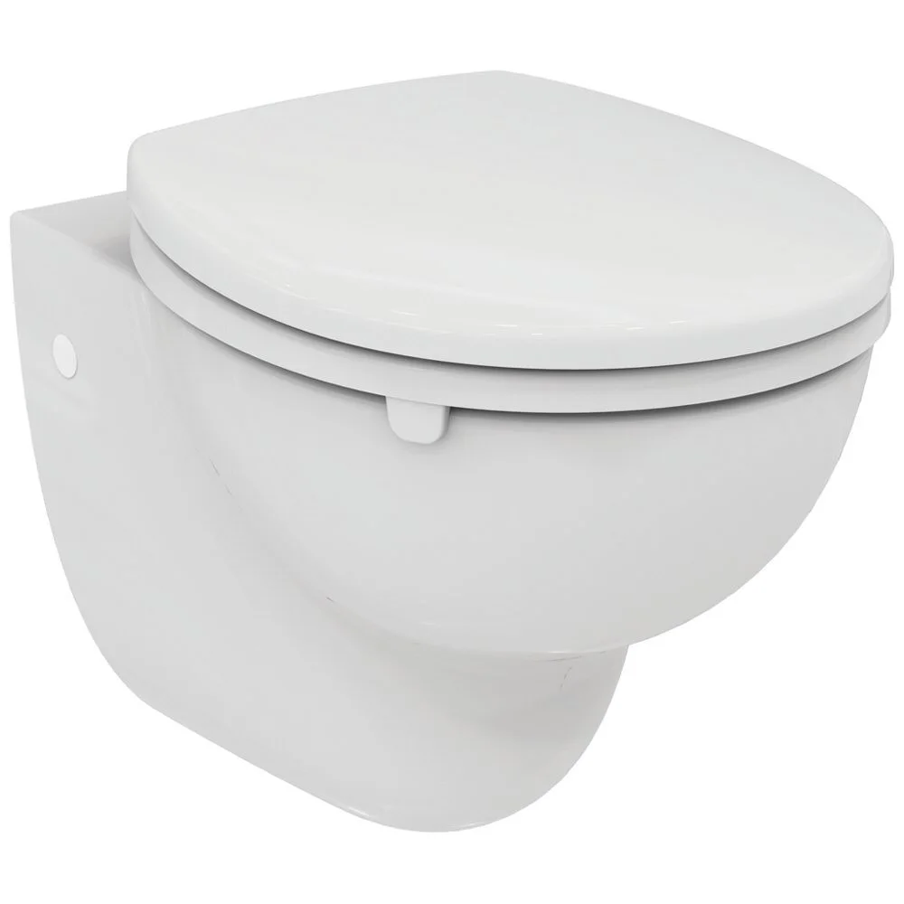 Biała toaleta widok z boku wycięcie, Ideal Standard