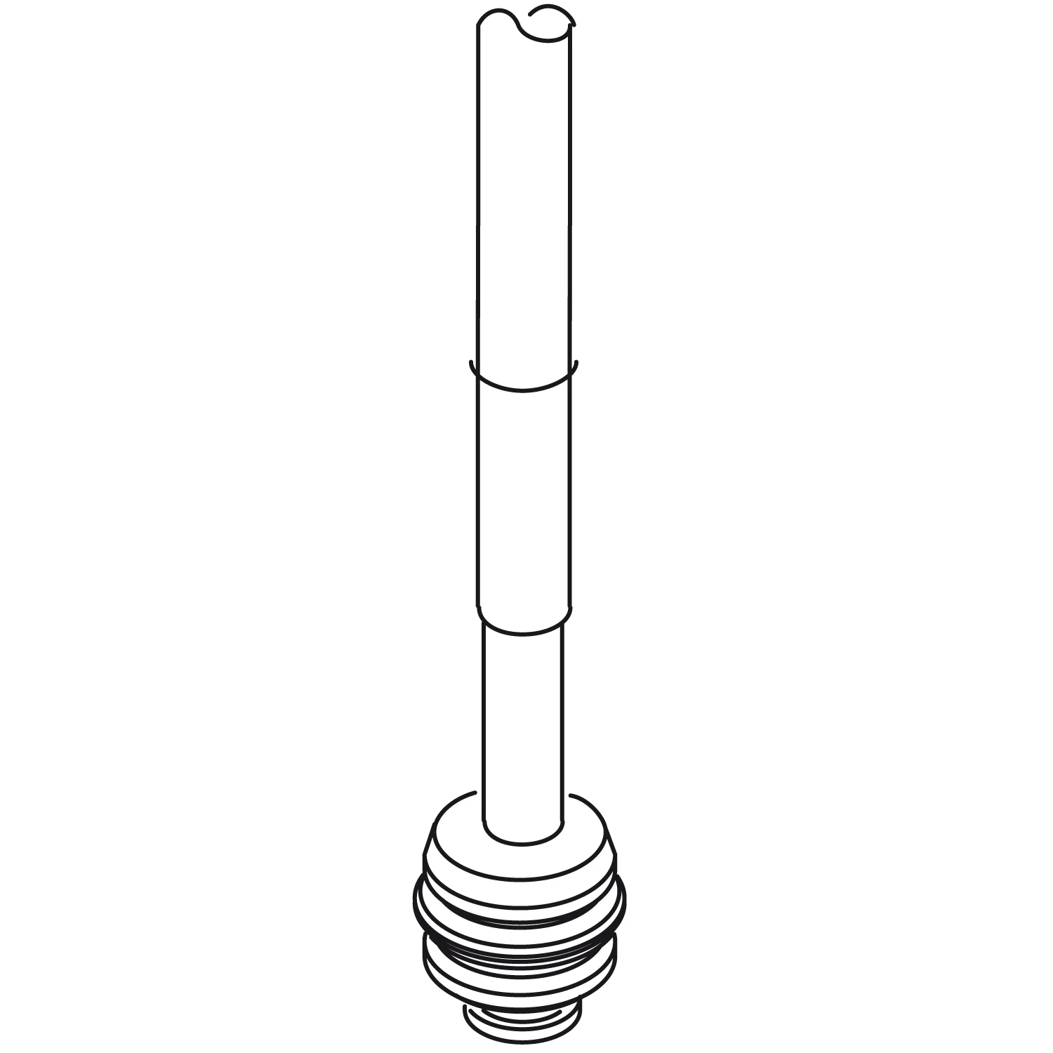 Rysunek techniczny długiego elementu cylindrycznego, Ideal Standard