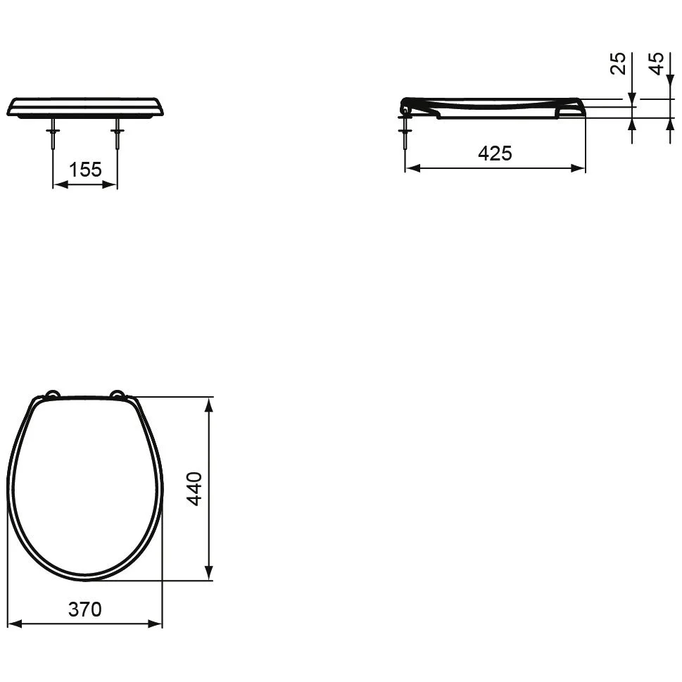Ideal Standard Eurovit WC-Sitz Universal mit Absenkautomatik Bild 4