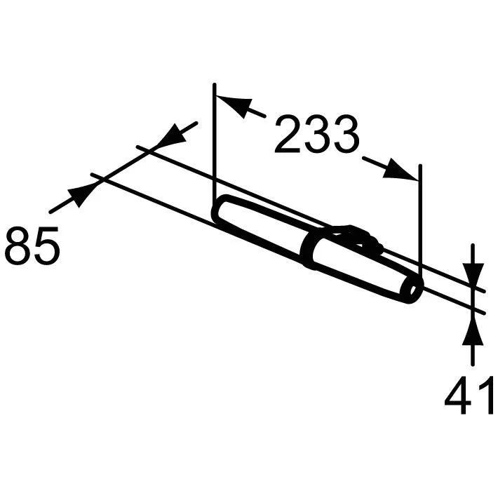 Rysunek techniczny cylindrycznego elementu, Ideal Standard