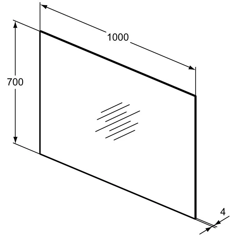 Ideal Standard Badspiegel Mirror & Light 100 cm ungerahmt mit LED-Beleuchtung Bild 2