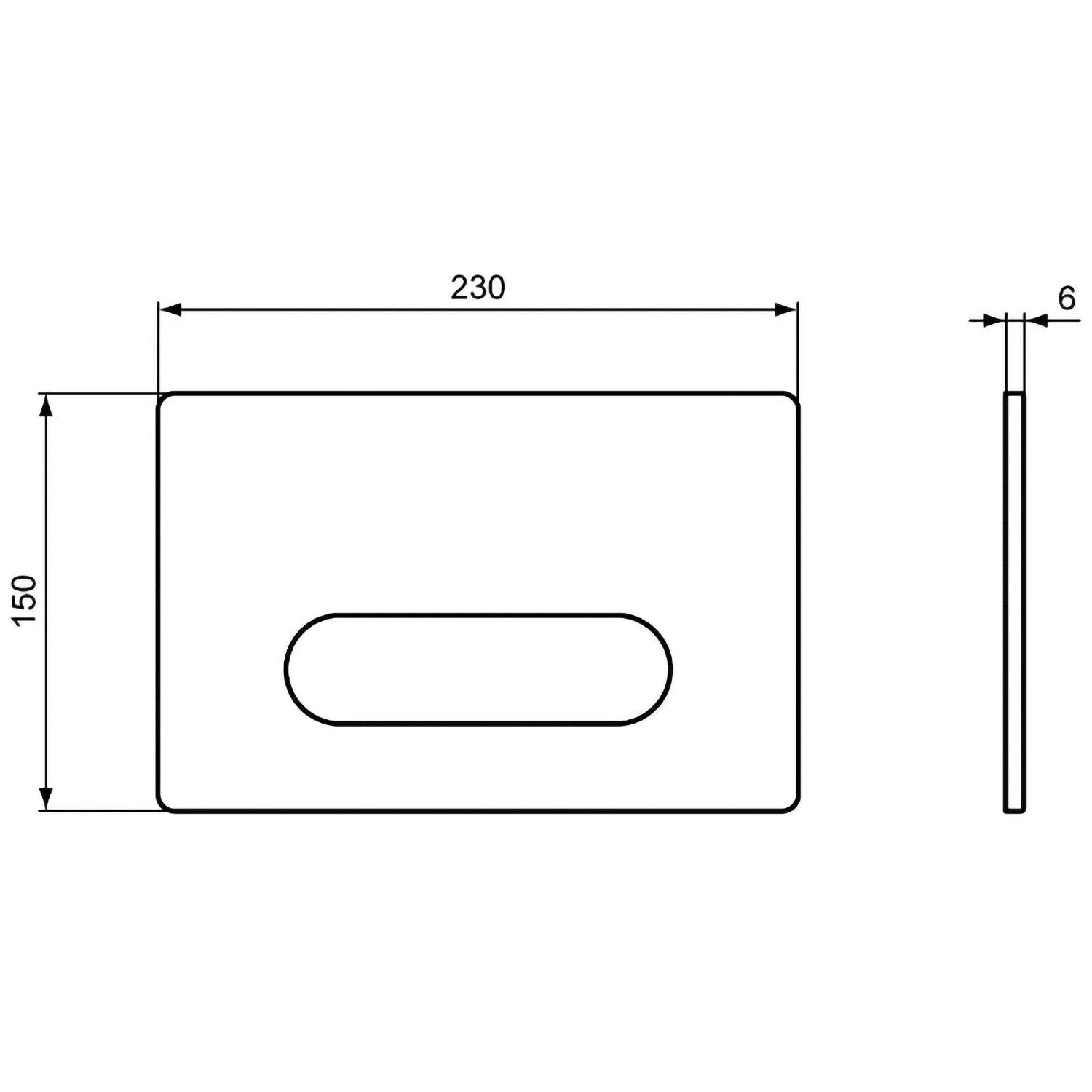 Ideal Standard ProSys Oleas Betätigungsplatte M4 Bild 2