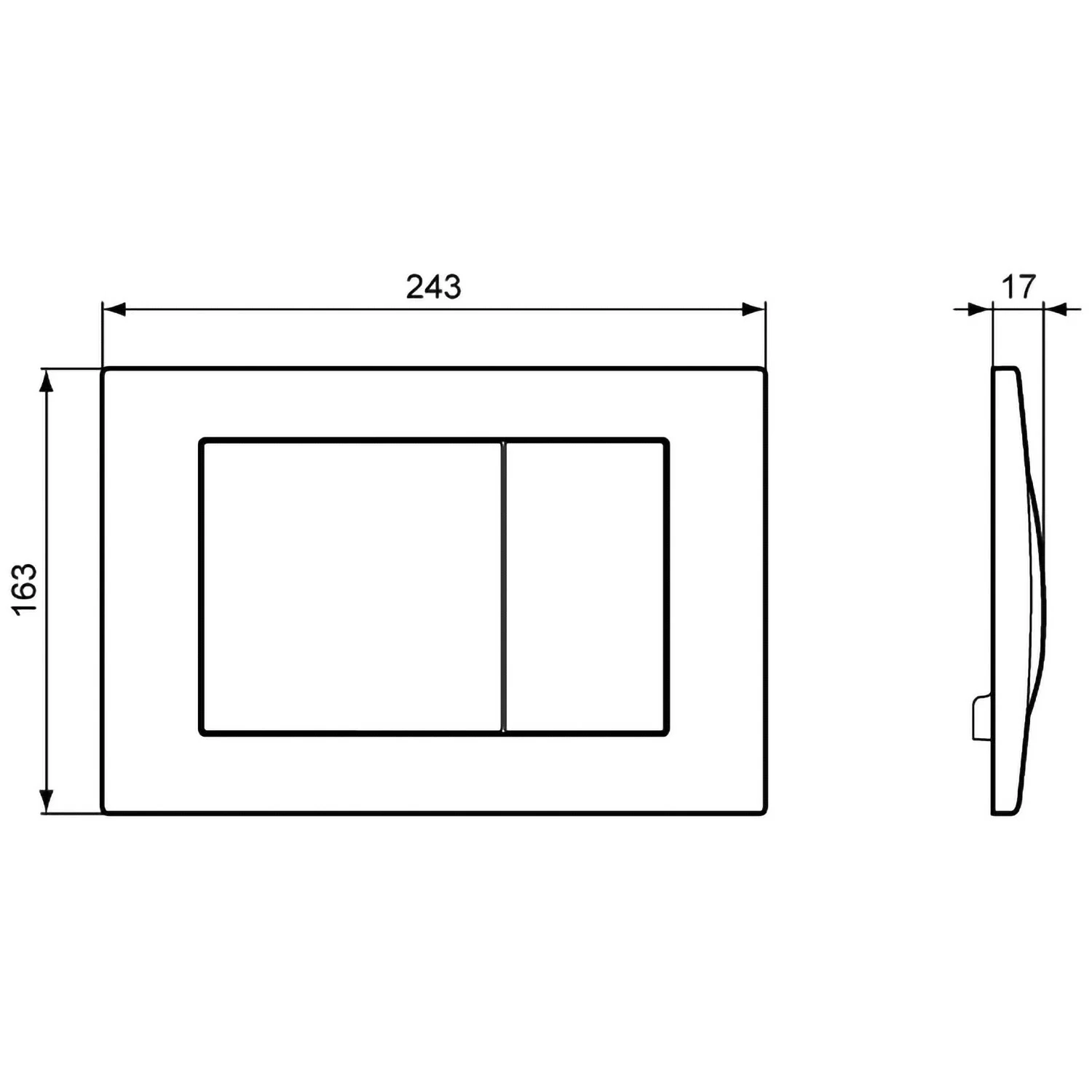 Ideal Standard ProSys Septa Pro Betätigungsplatte M1 Bild 2