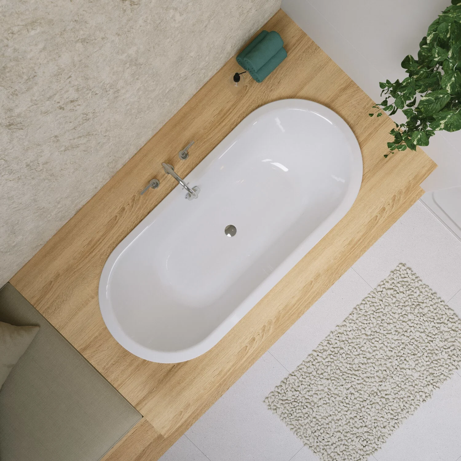 Kaldewei CLASSIC DUO OVAL Mod. 113 Badewanne 170 x 75 cm Bild 3